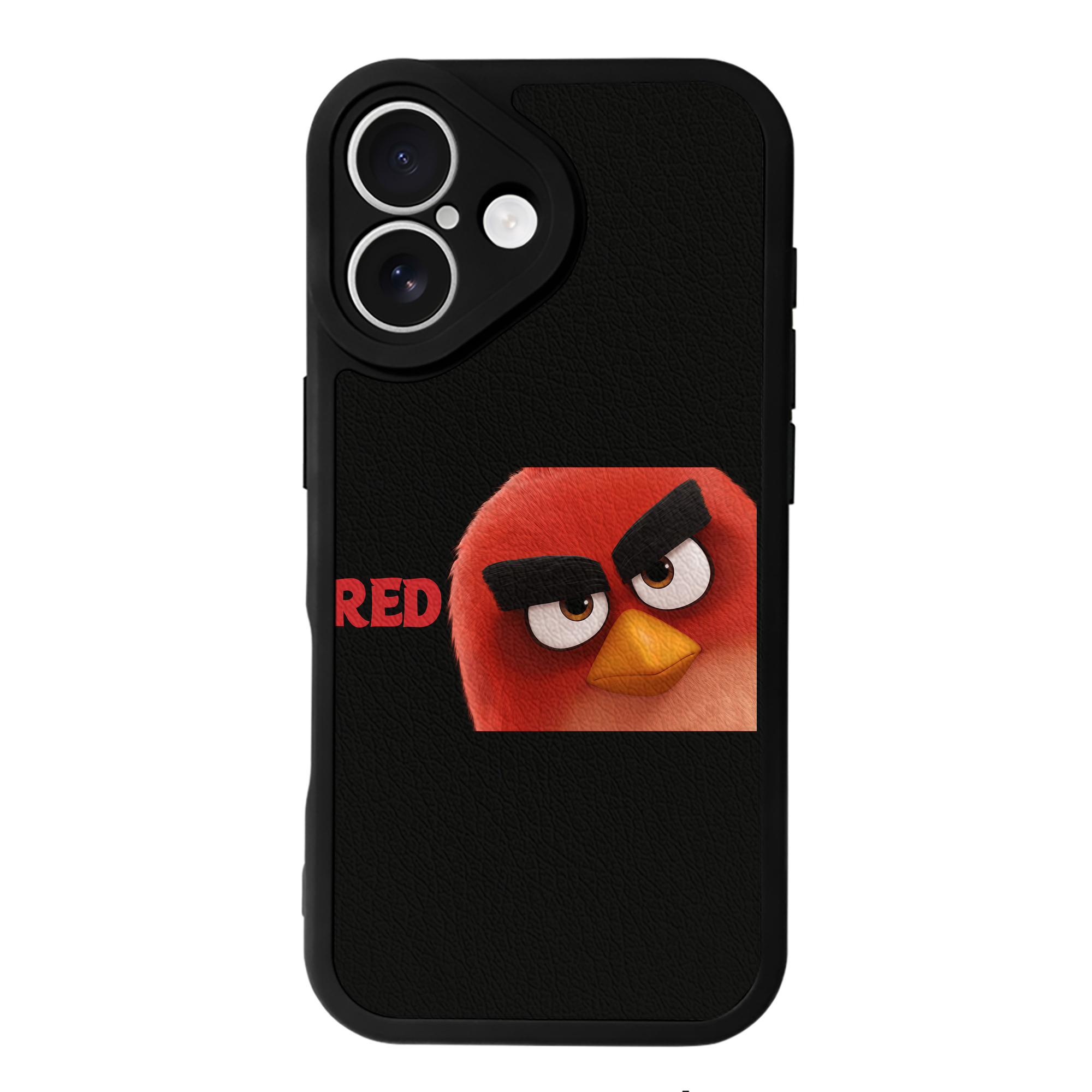 （画像用） Angry Birds アングリーバード 【iPhone 16シリーズ対応】シリコンスマホケース（レザー調） 材質：シリコン